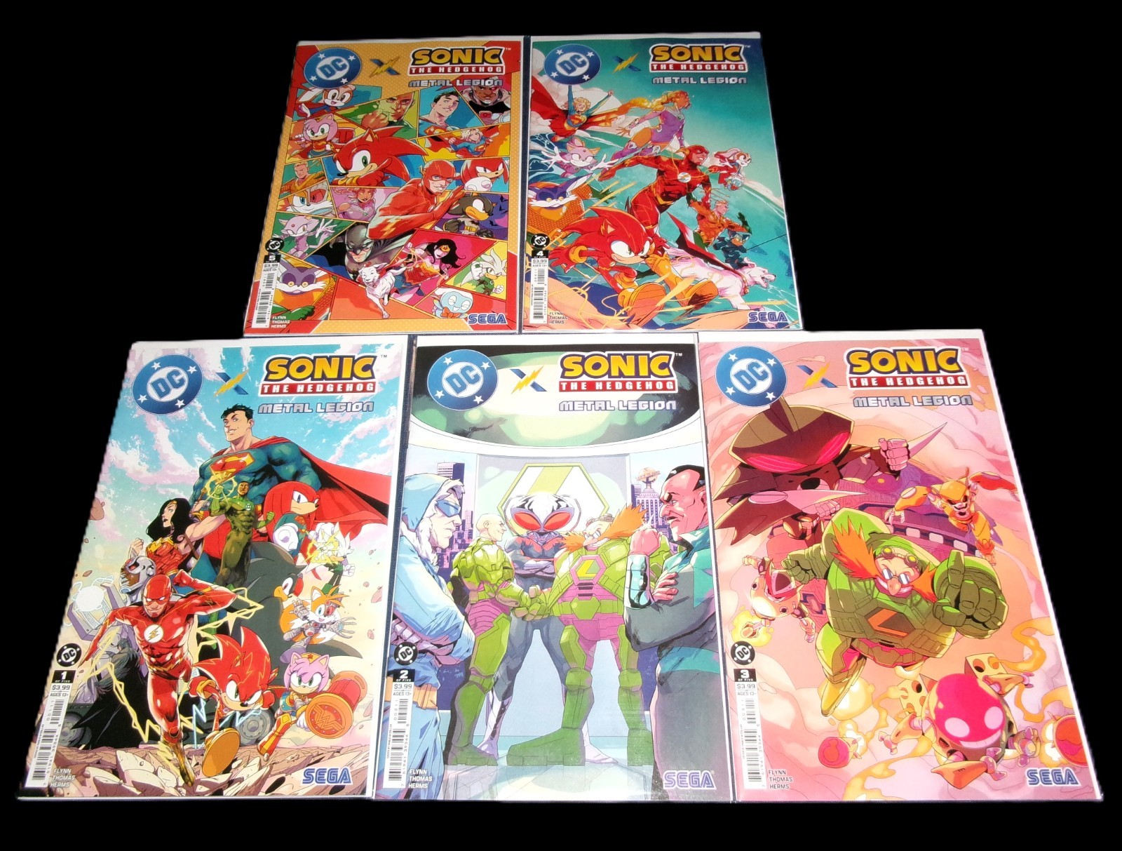 DC x SONIC THE HEDGEHOG THE METAL LEGION #1 2 3 4 5 COMPLETE SET CVR A 2026 NM