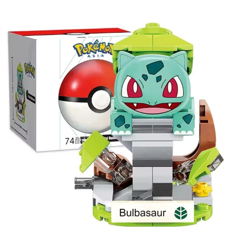 Pokemon Keeppley - Bisasam Bulbasaur Blocks Figurine + Pokeball Anime Manga New
