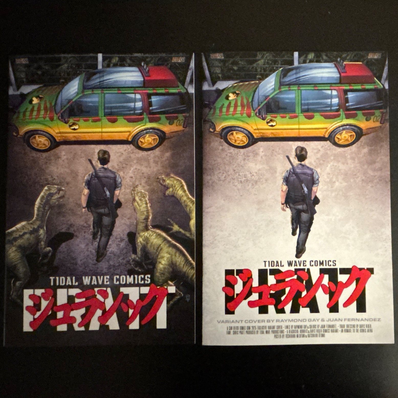 Fame: Chris Pratt - Jurassic Park Akira Homage Exclusive SDCC Set LTD 150 & 100