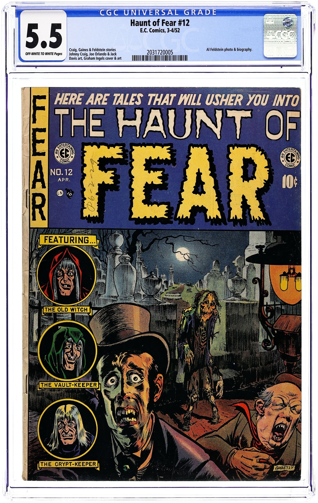 Haunt of Fear #12 CGC 5.5 1952 2031720005