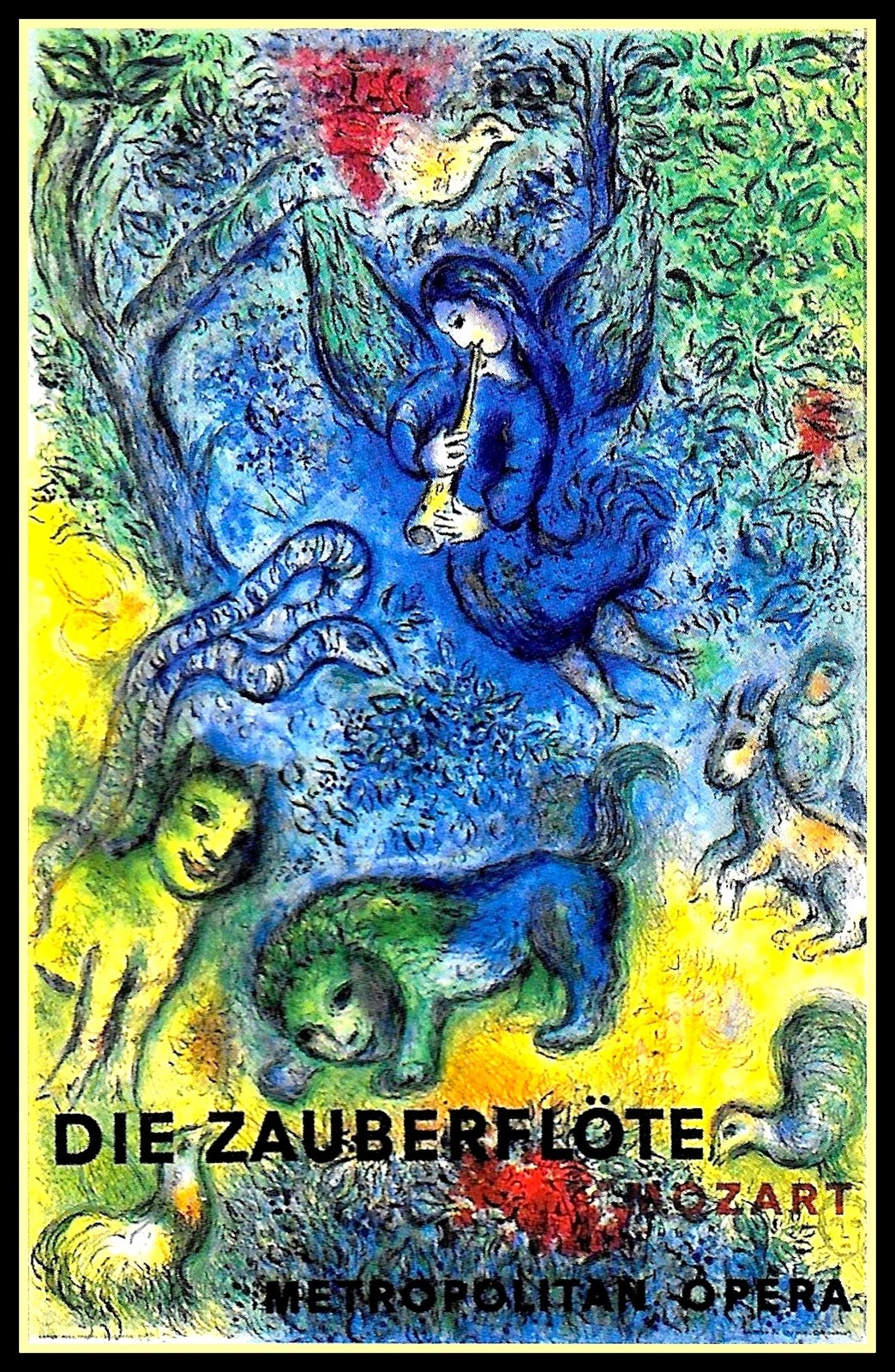 Die Zauberflöte by Marc Chagall Opera Poster c1940s - 24x36