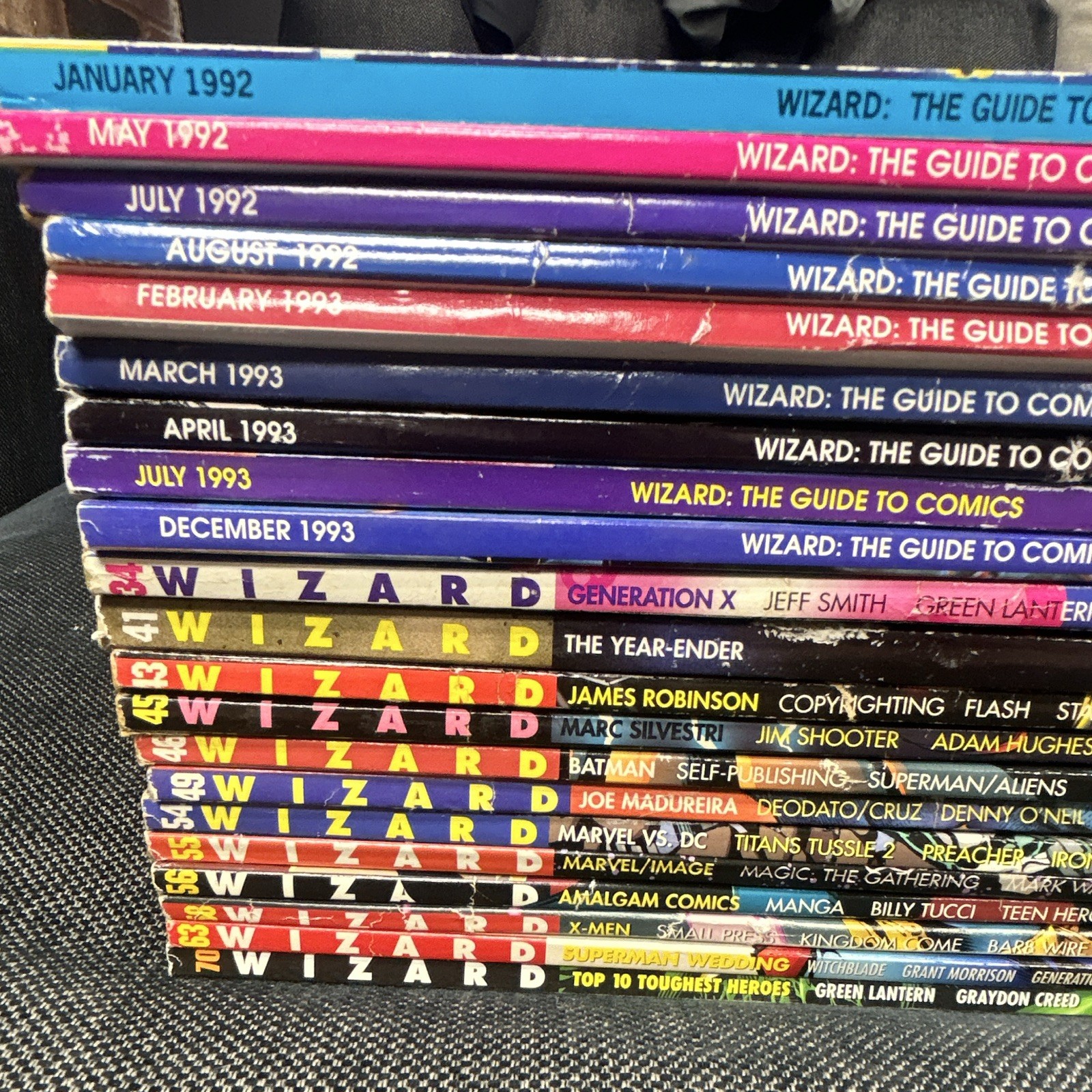 Vintage Wizard Magazine Lot25 Issues 1992-1997 Venom Spawn X Men Wolverine Super Vintage Wizard Magazine Lot25 Issues 1992-1997 Venom Spawn X Men Wolverine Super