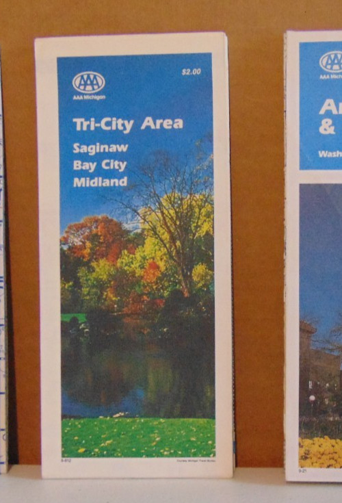 1988 AAA Street Map of  Tri-City, Michigan