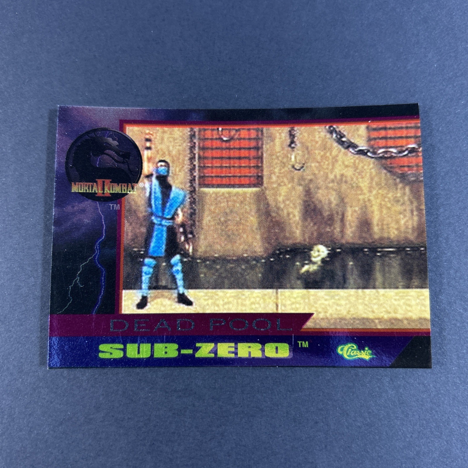 Mortal Kombat II Dead Pool Sub-Zero DP12 Vintage Classic 1994 Holo Chase Card