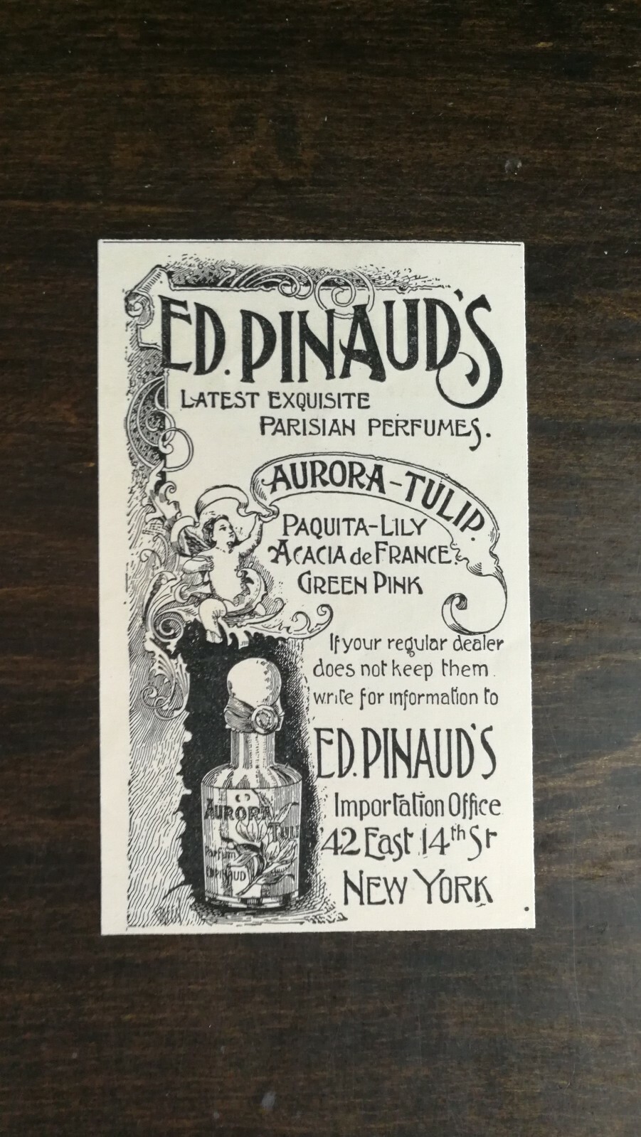 Vintage 1894 Ed Pinaud's Parisian Perfumes New York Original Ad 721 Vintage 1894 Ed Pinaud's Parisian Perfumes New York Original Ad 721