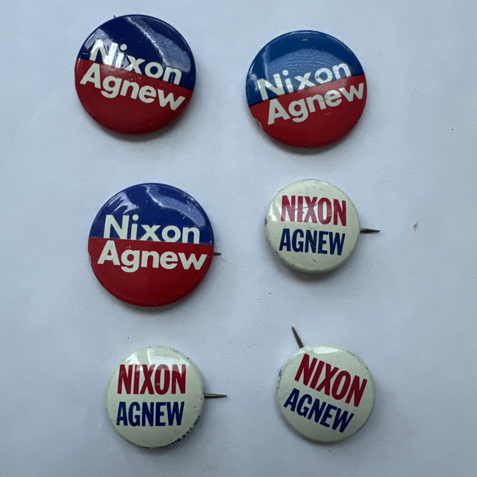 1972 Nixon Agnew Presidential Political Campaign Buttons Lot Of 6 Ex Cond 1972 Nixon Agnew Presidential Political Campaign Buttons Lot Of 6 Ex Cond