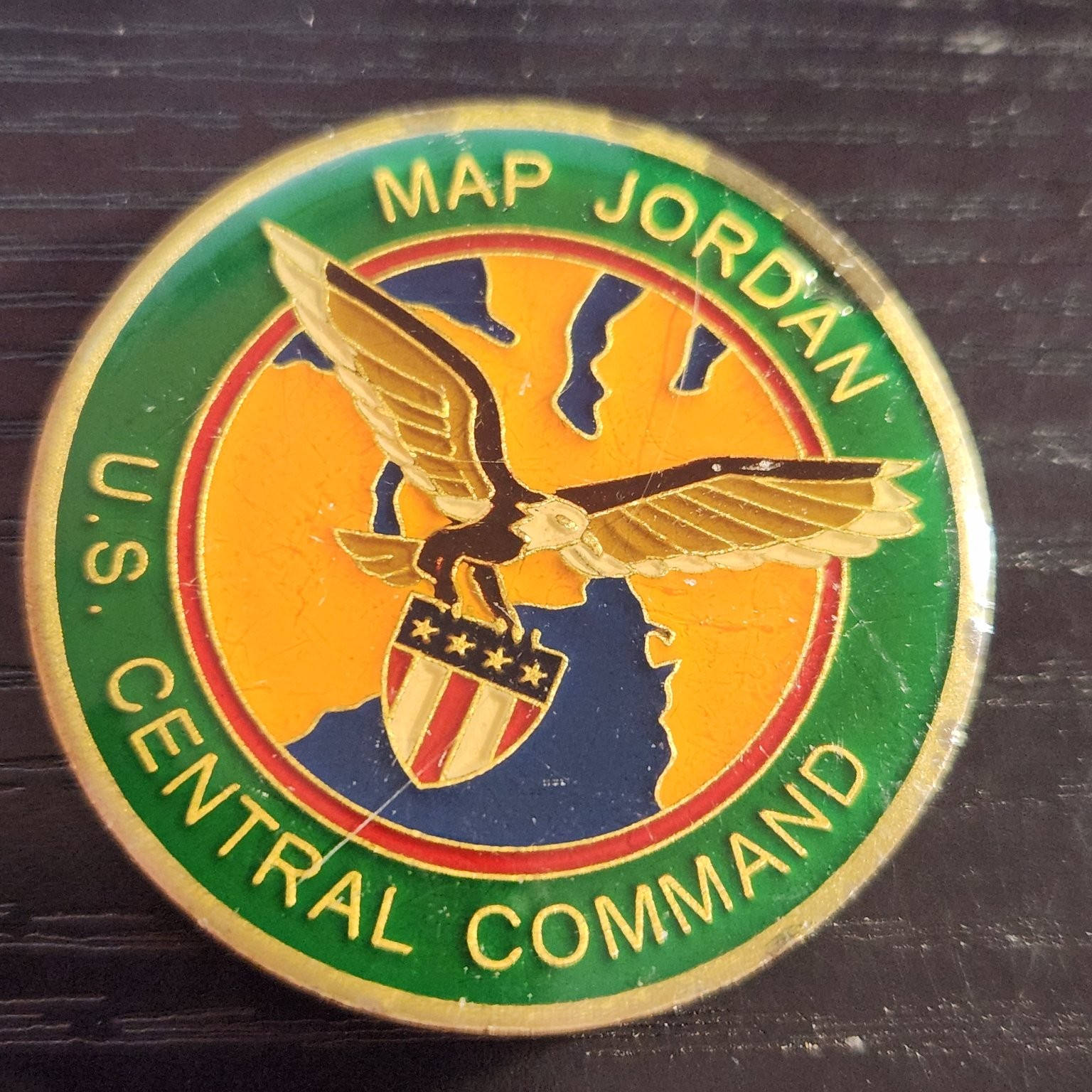 US Central Command Defense Attache Office Amman Jordan Challenge Coin