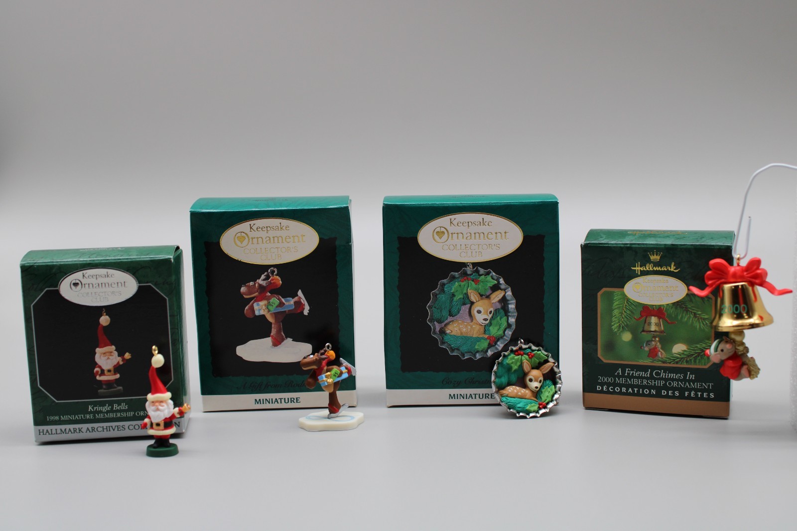 Hallmark Keepsake Club (4)  Hallmark Ornaments new See Desc. For detailed info