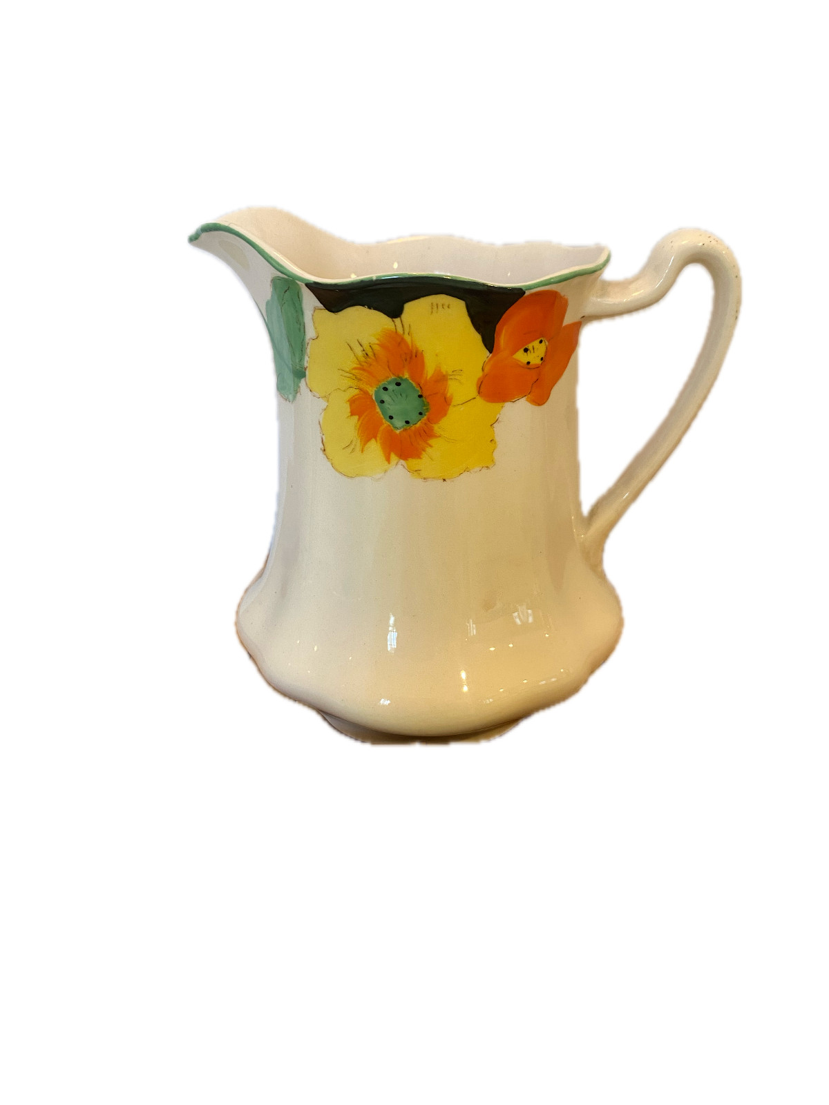 Johnson Brothers Antique Hand-Painted Floral Creamer, RARE FIND Johnson Brothers Antique Hand-Painted Floral Creamer, RARE FIND