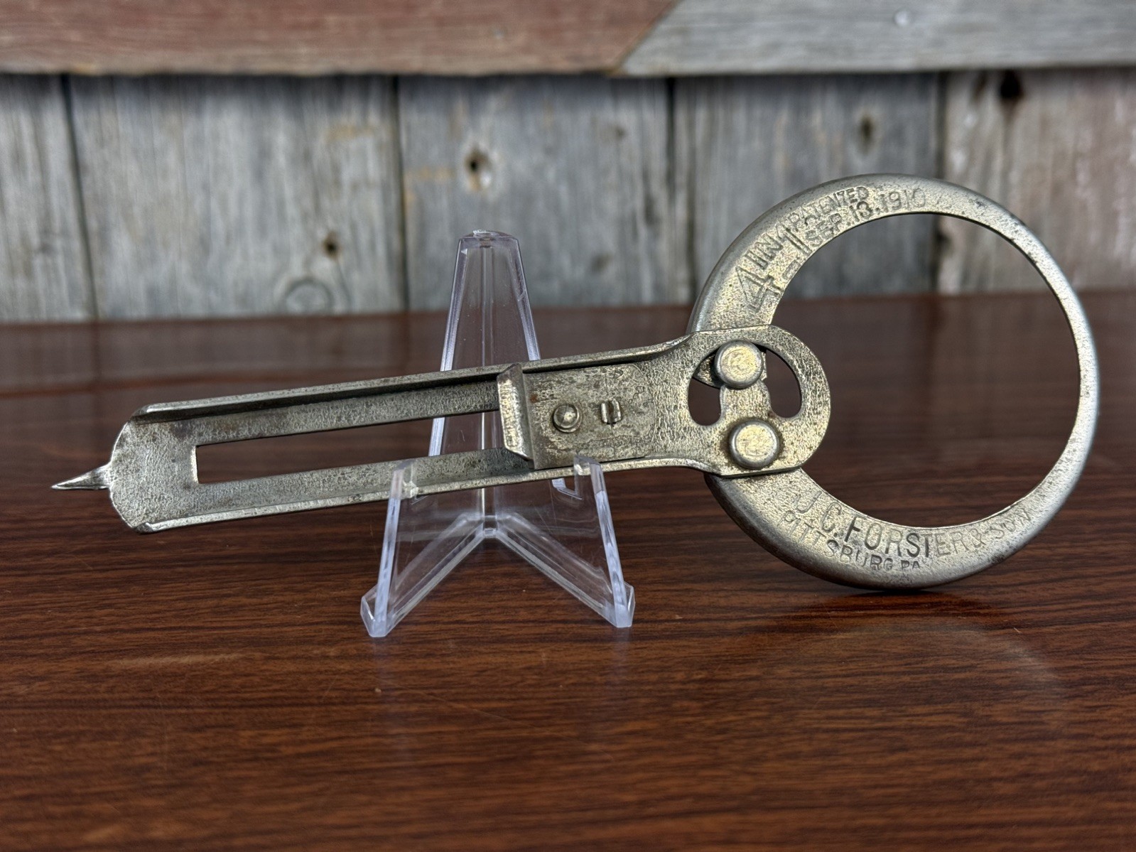 Vintage J.C. Forster & Son 4-in-1 Can Jar Opener Patented 1910
