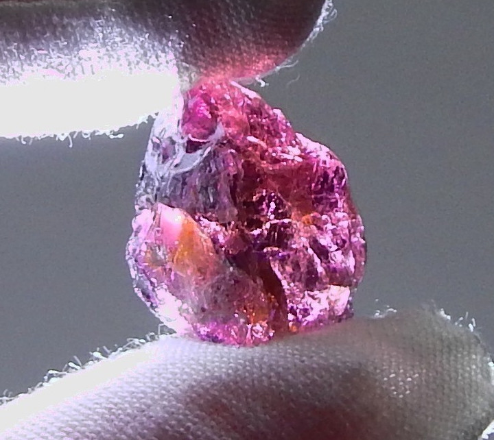 27.8ct Purple Rubellite Tourmaline Iridescent Natural Earth Mined Unheated Rough