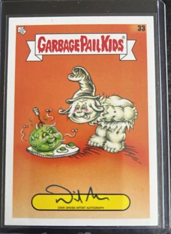 Topps 2022 Garbage Pail Kids Book Worms 3 Card Lot Spammed Sam Autograph