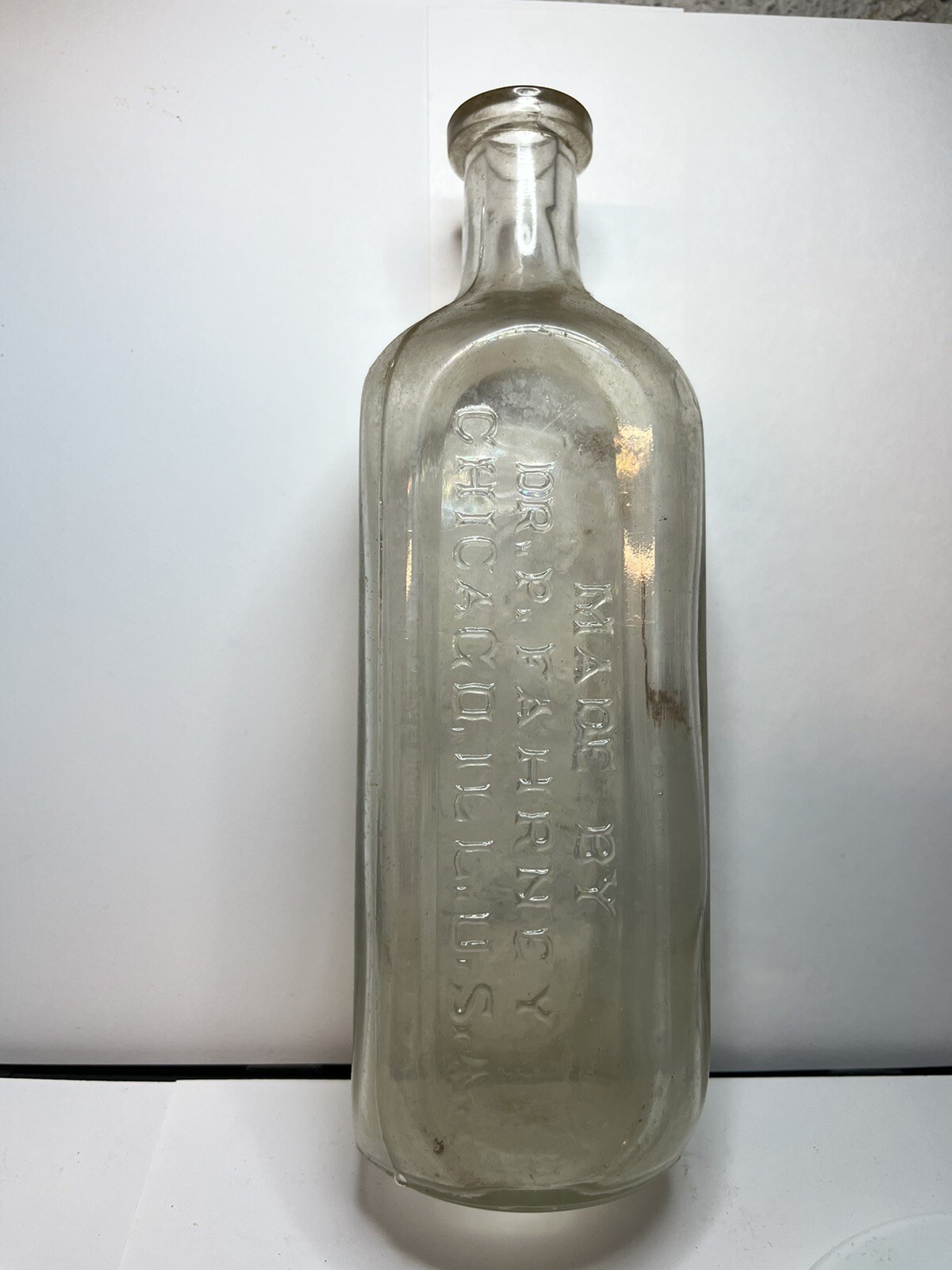 Forni\'s Alpenkrauter Blutbeleber Dr P. Fahrney Chicago ILL. antique bottle