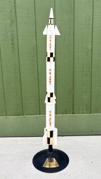 Vtg 50's Topping U.S Army Nike Zeus Missile Contractor Desktop Display Model 31