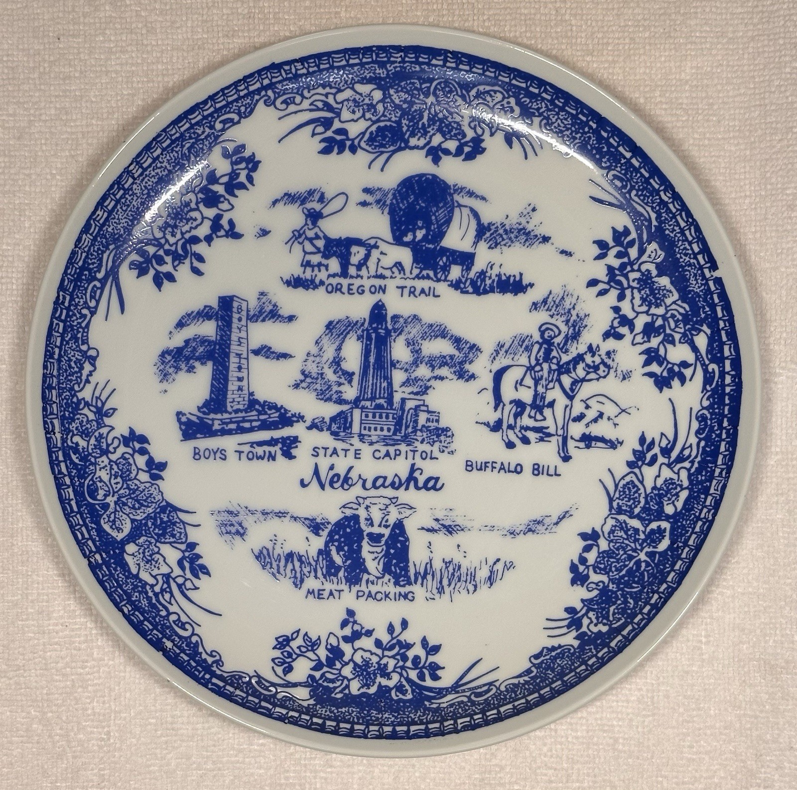 Vintage Nebraska Collectors Plate￼