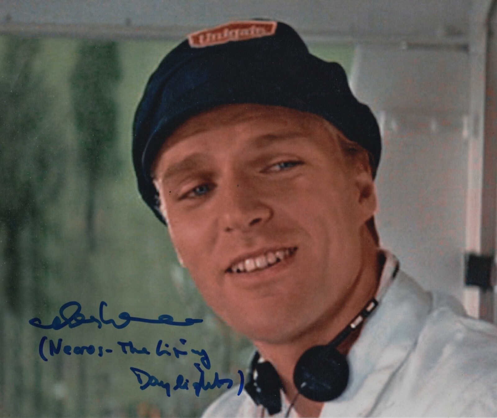 ANDREAS WISNIEWSKI  JAMES BOND AUTOGRAPH NECROS IN THE LIVING DAYLIGHTS 10-8 COA