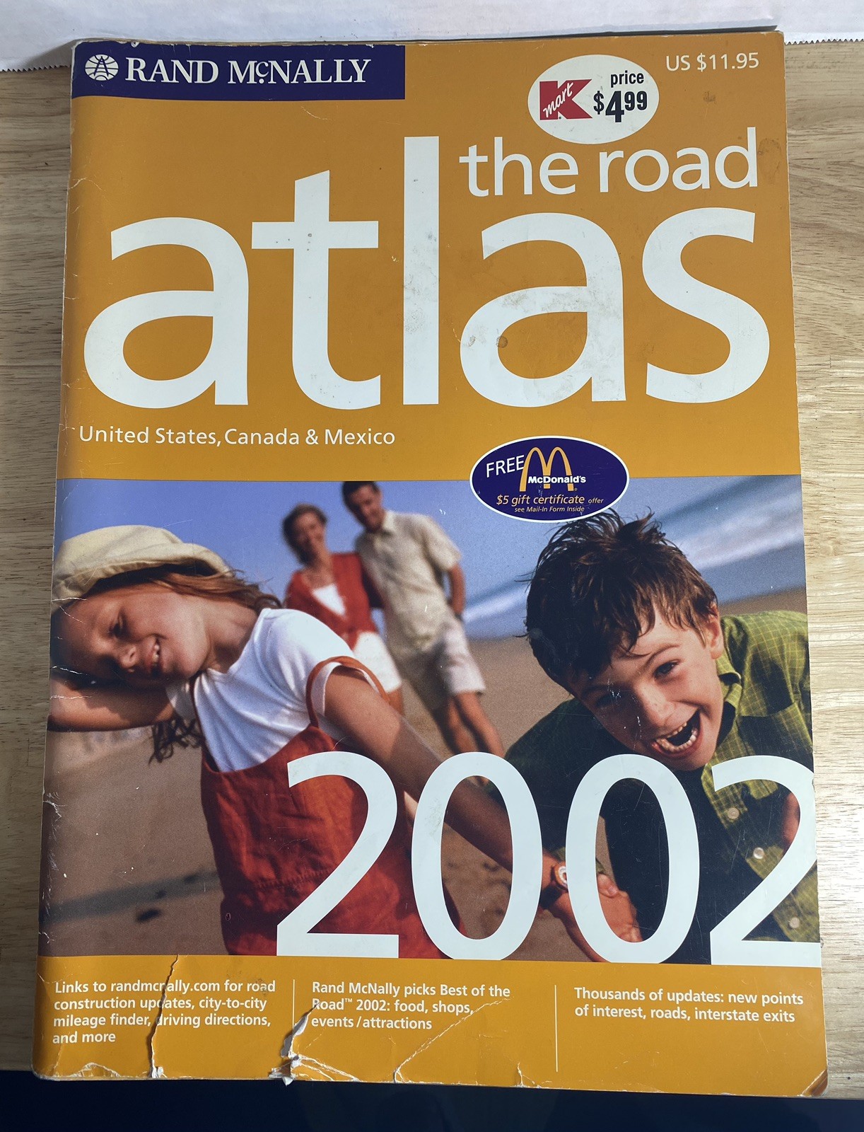 2002 Rand McNally The Road Atlas - Used