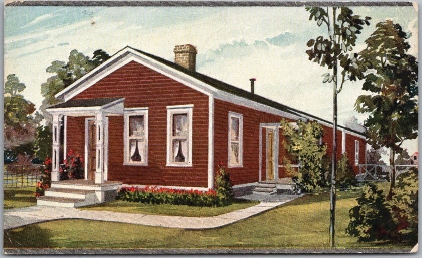Vintage 1912 SHERWIN WILLIAMS PAINTS Advertising Postcard - Newark, NJ Cancel