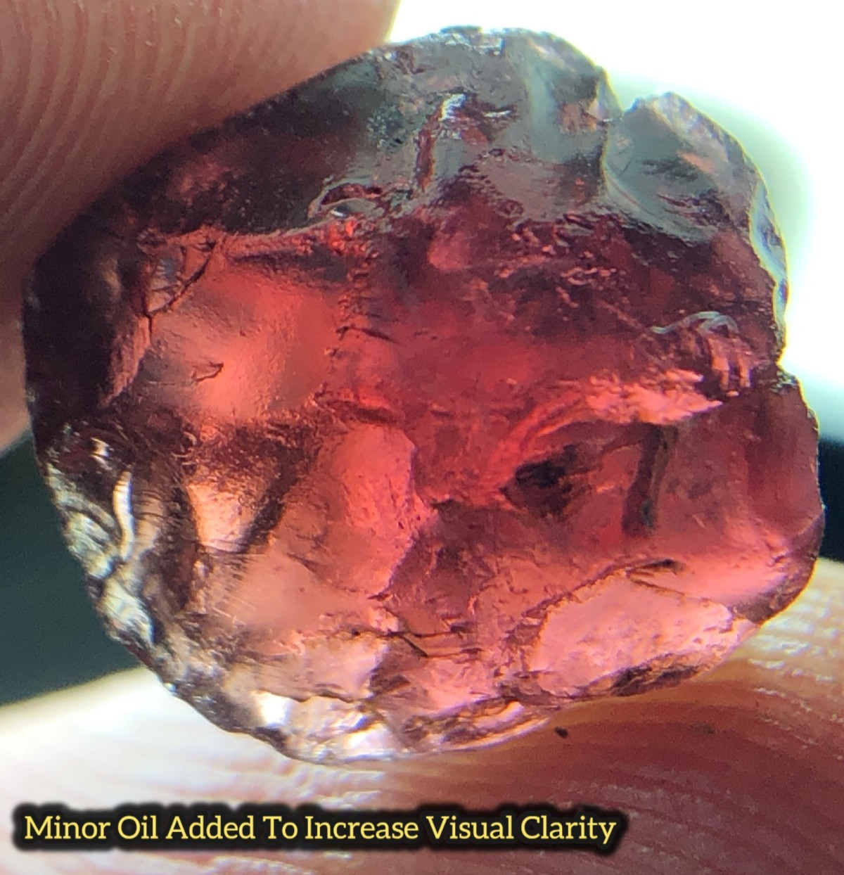 9.40 Ct Natural Tanzanian Facet Grade Garnet Rough | Raspberry Purple Pink