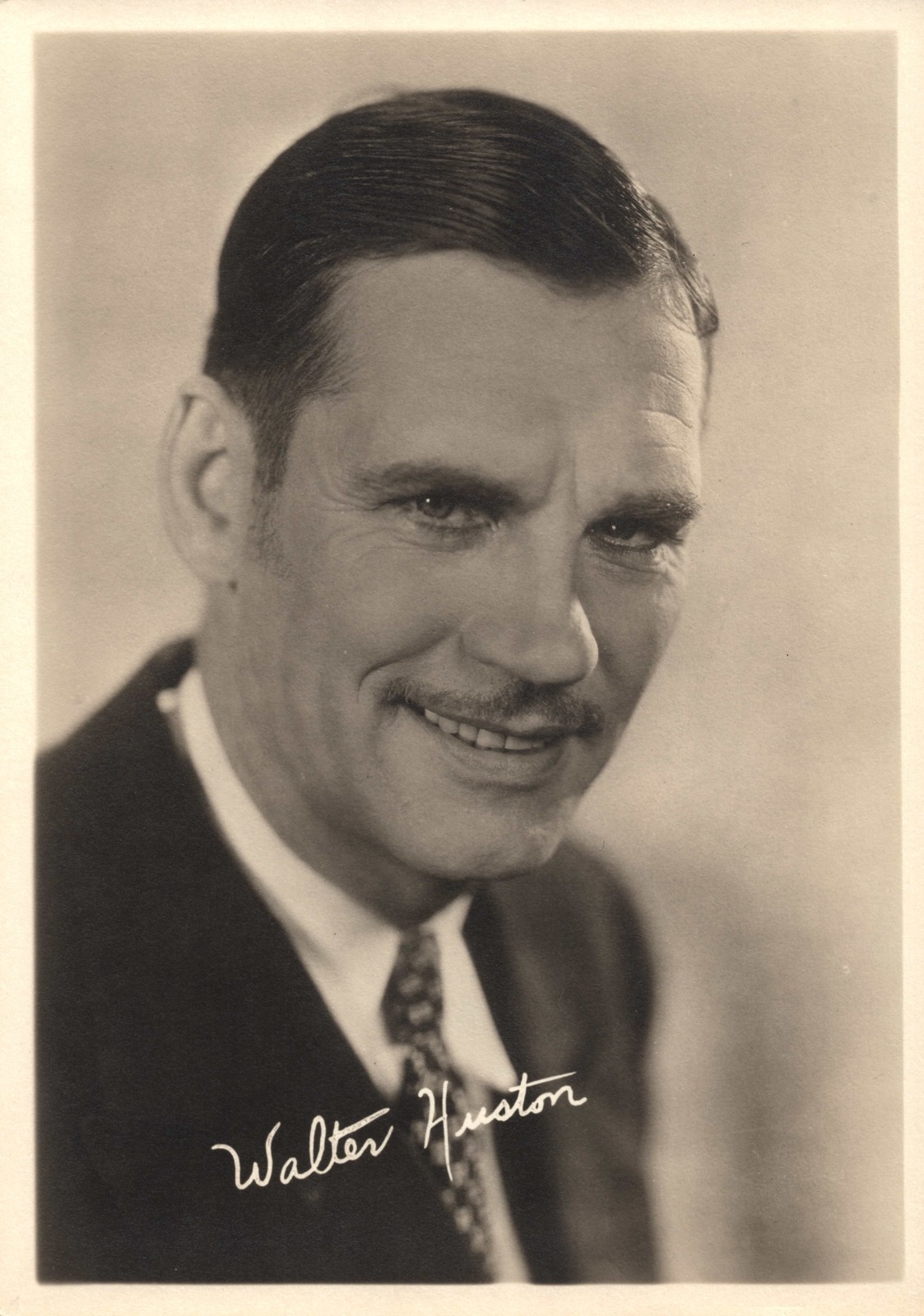 Walter Huston Vintage Printed-Signature 5x7 Portrait Photo