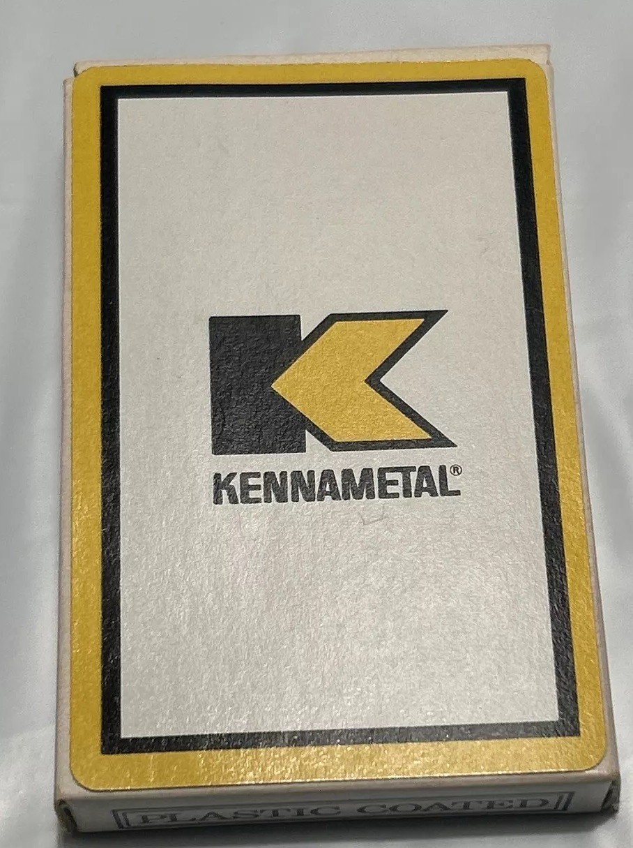 Vintage Kennametal Advertising Original Sealed deck of Cards.