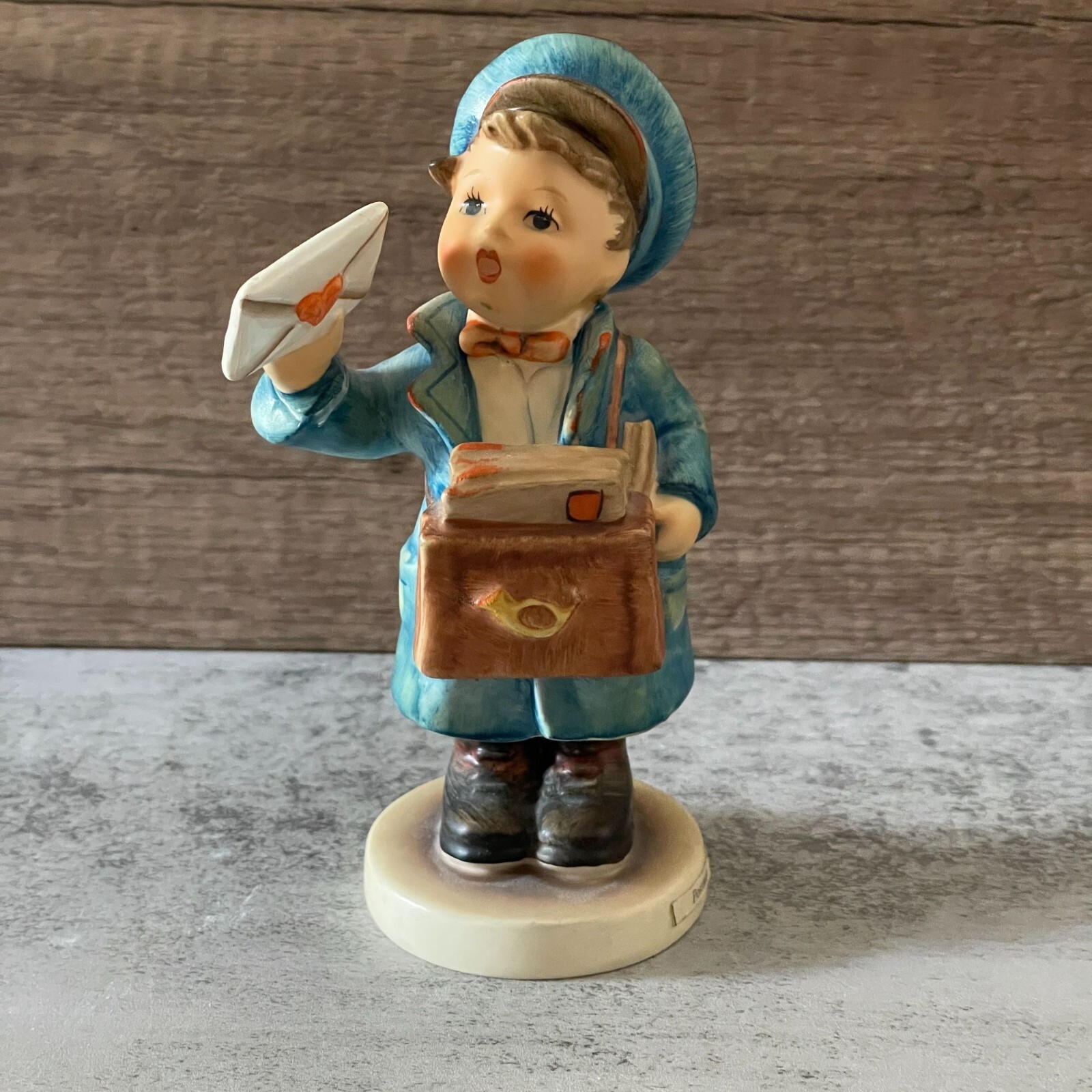 Vintage Goebel Hummel Mail Carrier Postman Figurine 119 W. Germany 1970s Mark