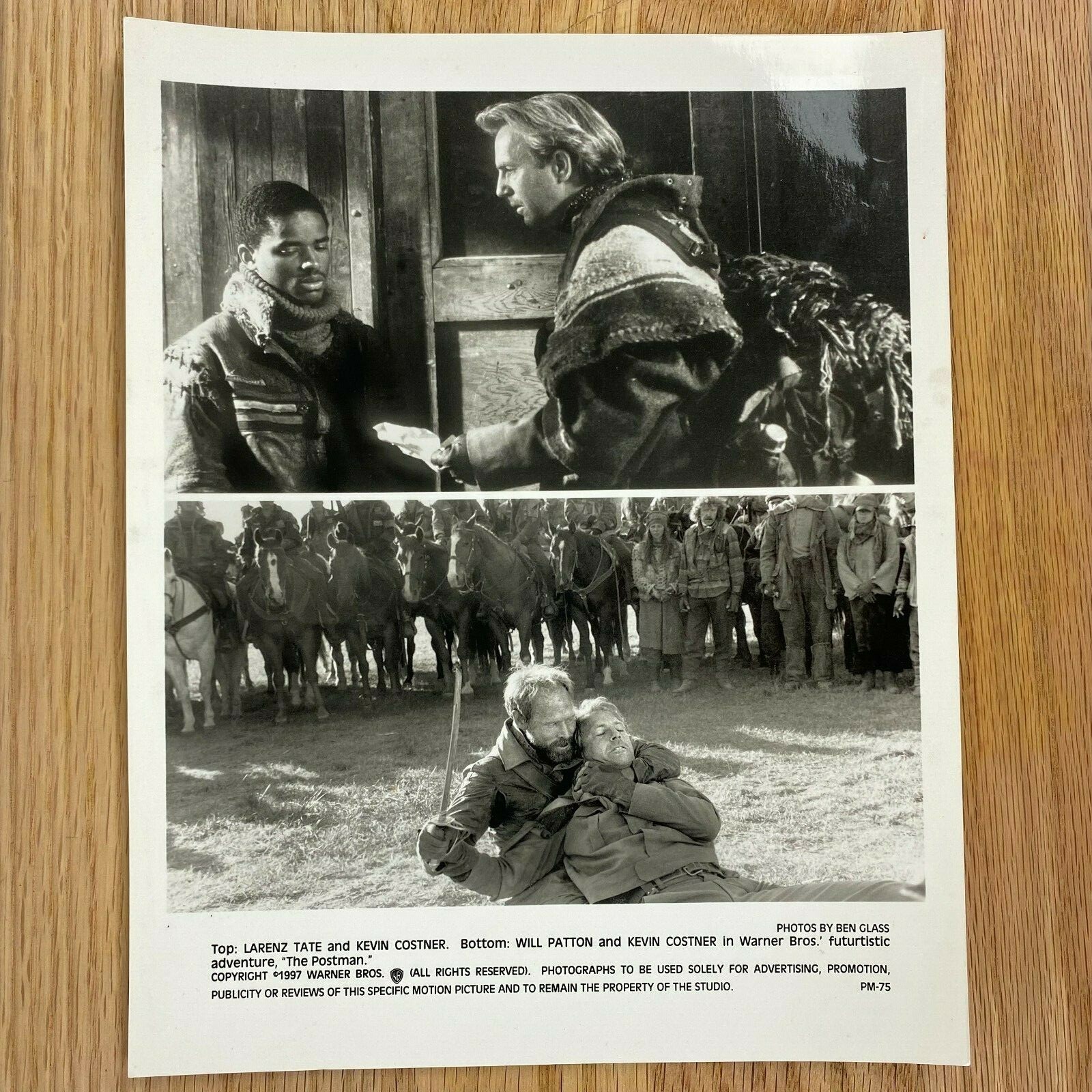 Kevin Costner Press Photo The Postman Will Patton & Larenz Tate Original 8x10