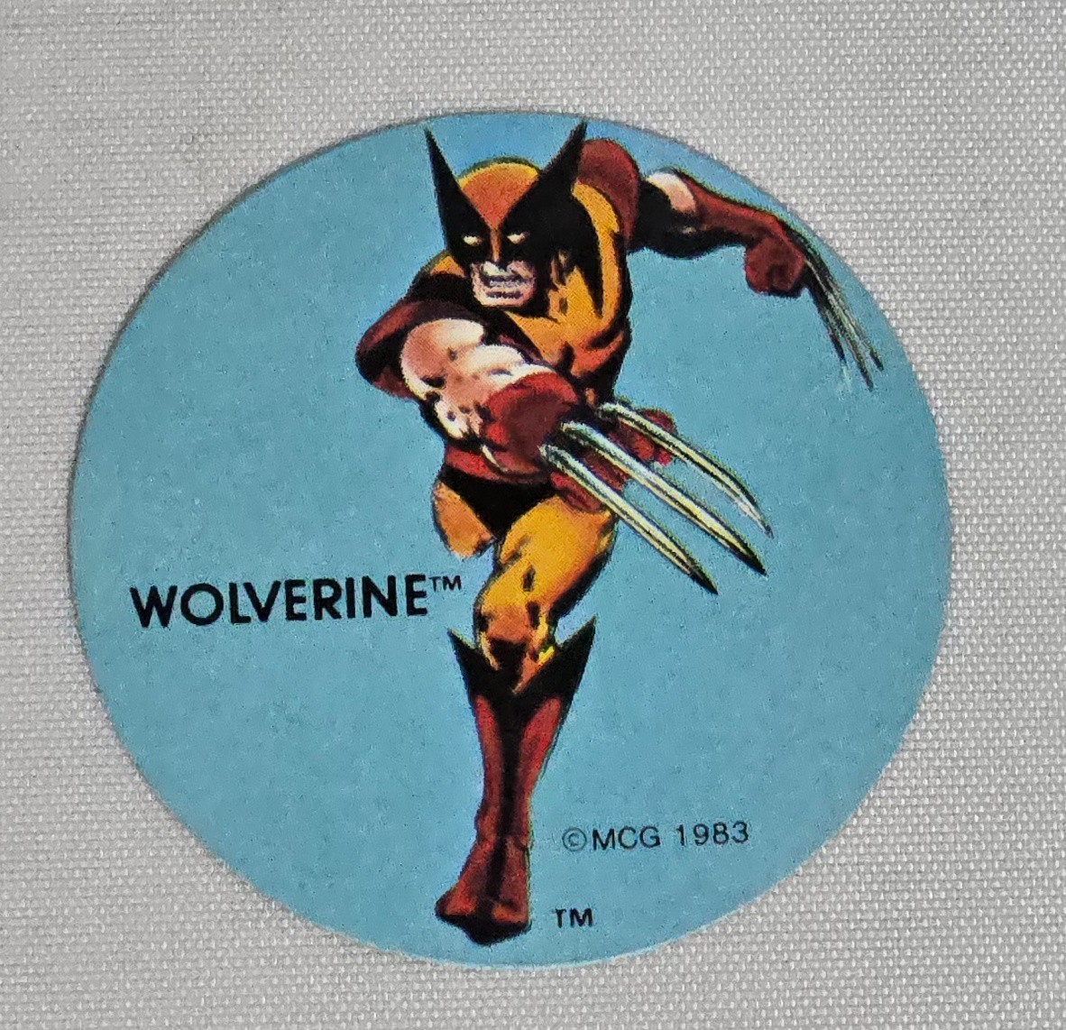 Rare WOLVERINE 1983 Ovaltine Marvel Super Hero Sticker 2