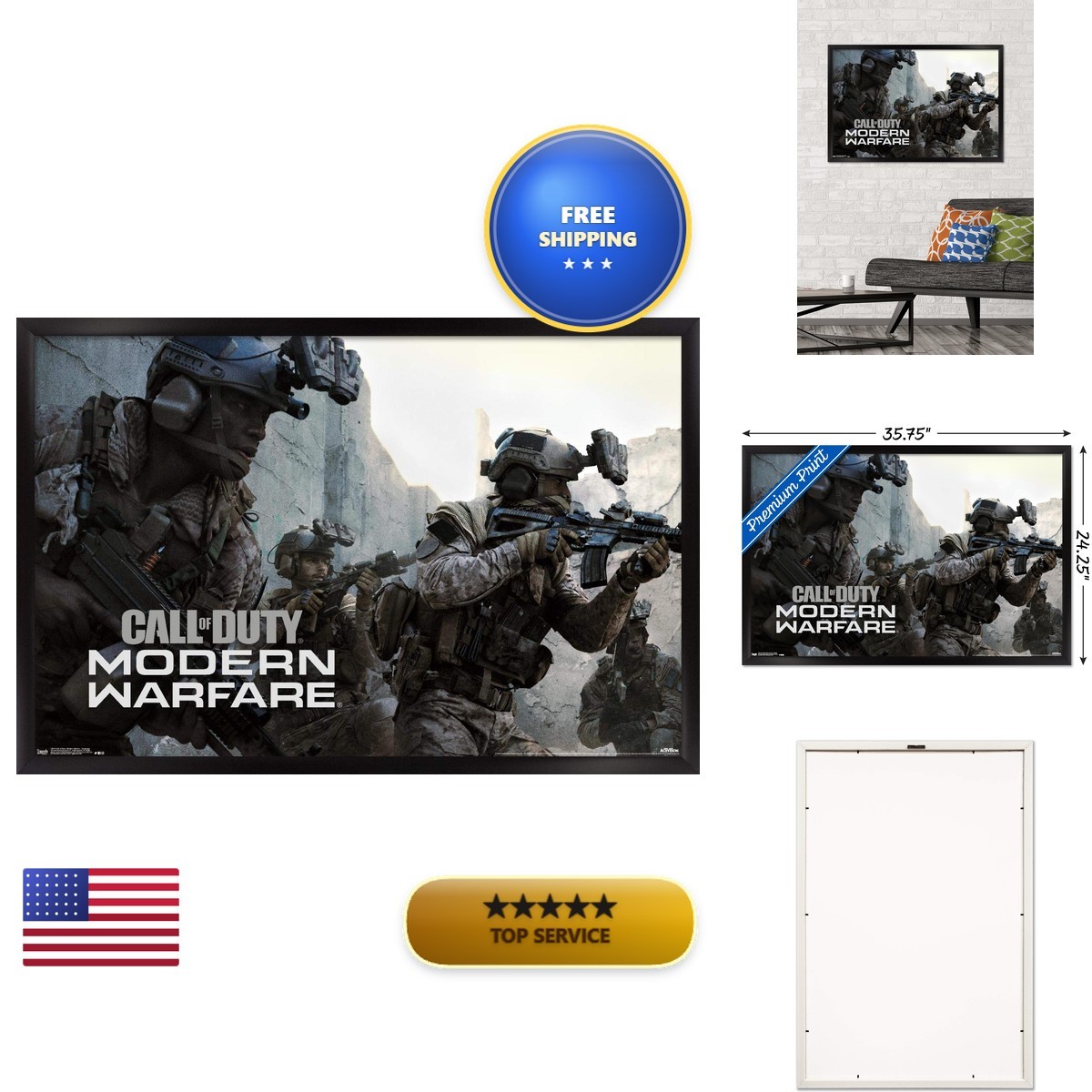 Trends International Call of Duty: Modern Warfare Poster 22.375\