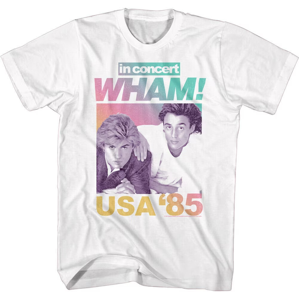 Vtg Wham George Michael Heavy Cotton White All Size Unisex Shirt CC151