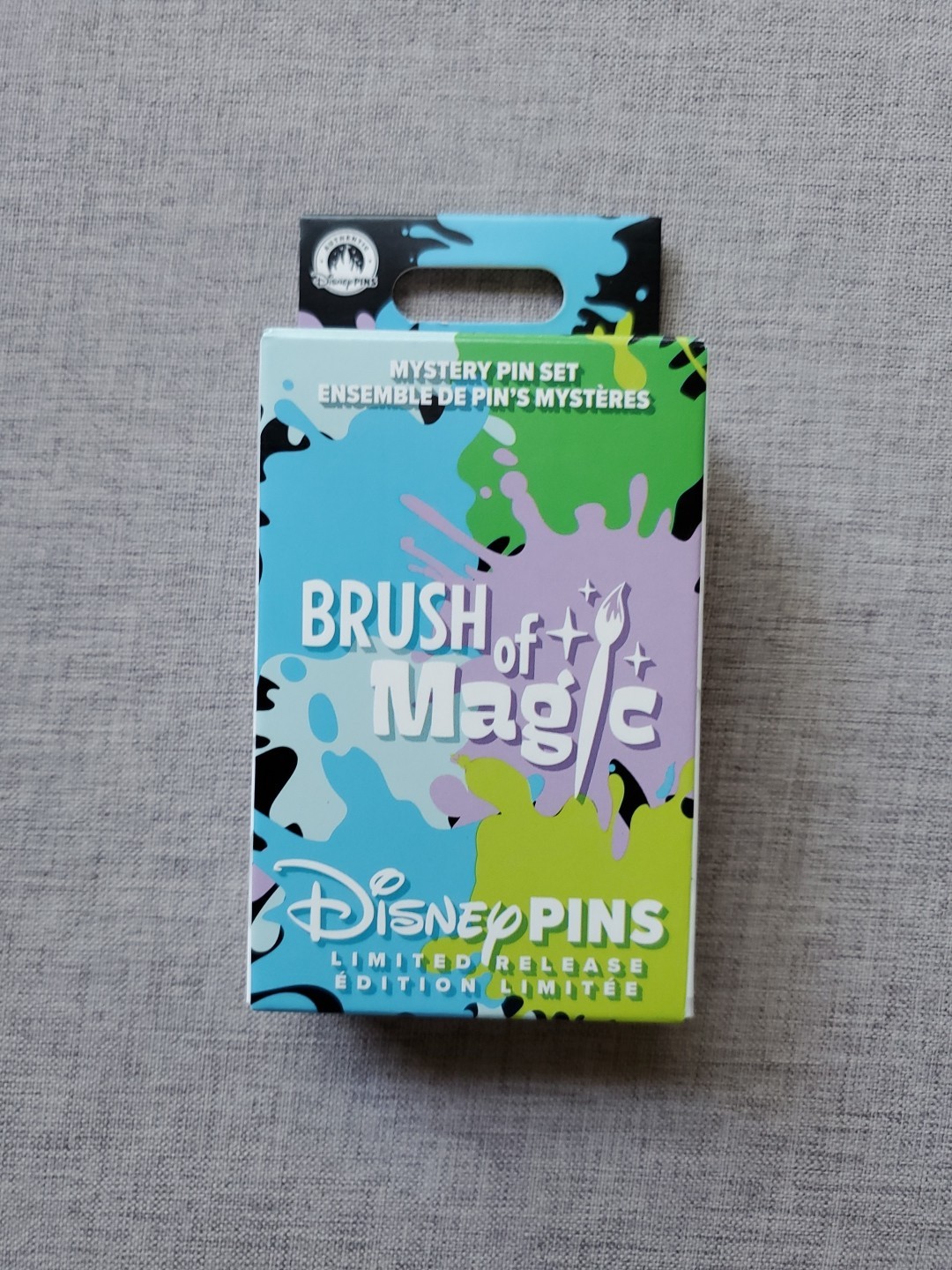 Disney Brush of Magic Mystery Blind Box  Set of 2 LR Pins Series 3 Sealed Box