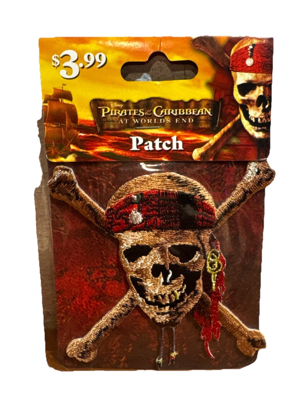 Pirates Of The Caribbean At Worlds End Patch Skull And Crossbones Disney 2007