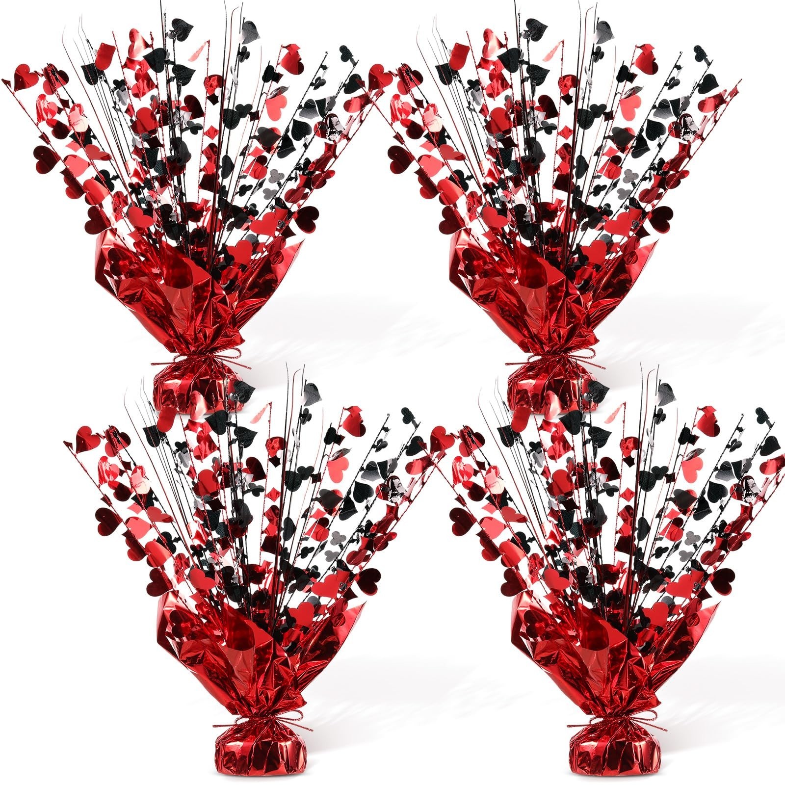 Foilswirl 4 Pcs Casino Metallic Foil Spray Centerpieces for Tables Las Vegas ... Foilswirl 4 Pcs Casino Metallic Foil Spray Centerpieces for Tables Las Vegas ...