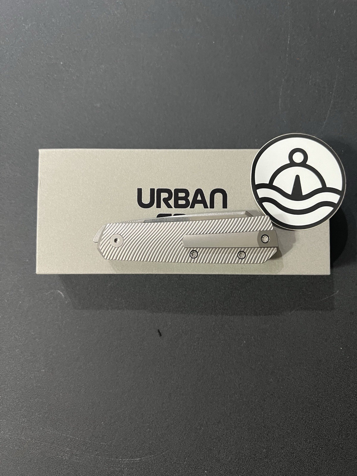 Urban EDC Straighthawk ~ Stonewashed Magnacut & Micro Milled Titanium Urban EDC Straighthawk ~ Stonewashed Magnacut & Micro Milled Titanium