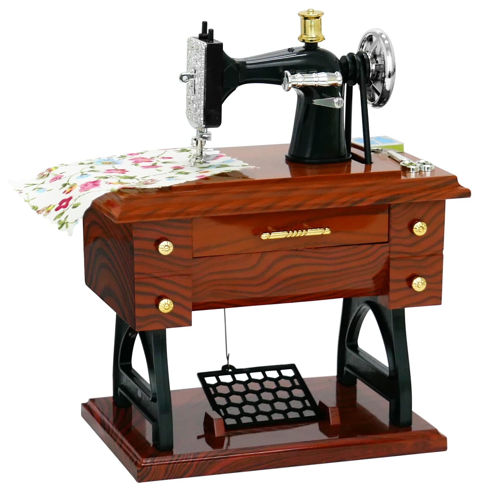 Sewing Machine Mini Music Box, Vintage Sewing Music Box Clockwork Home Crafts... Sewing Machine Mini Music Box, Vintage Sewing Music Box Clockwork Home Crafts...