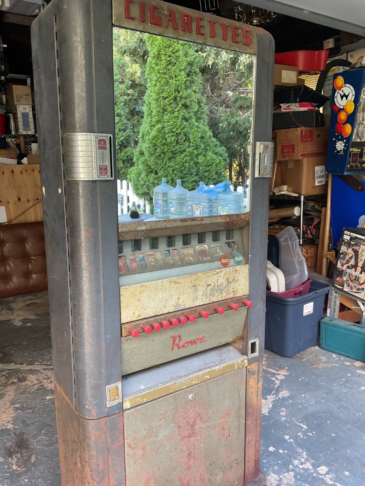 Rowe vintage cigarette vending machine Rowe vintage cigarette vending machine