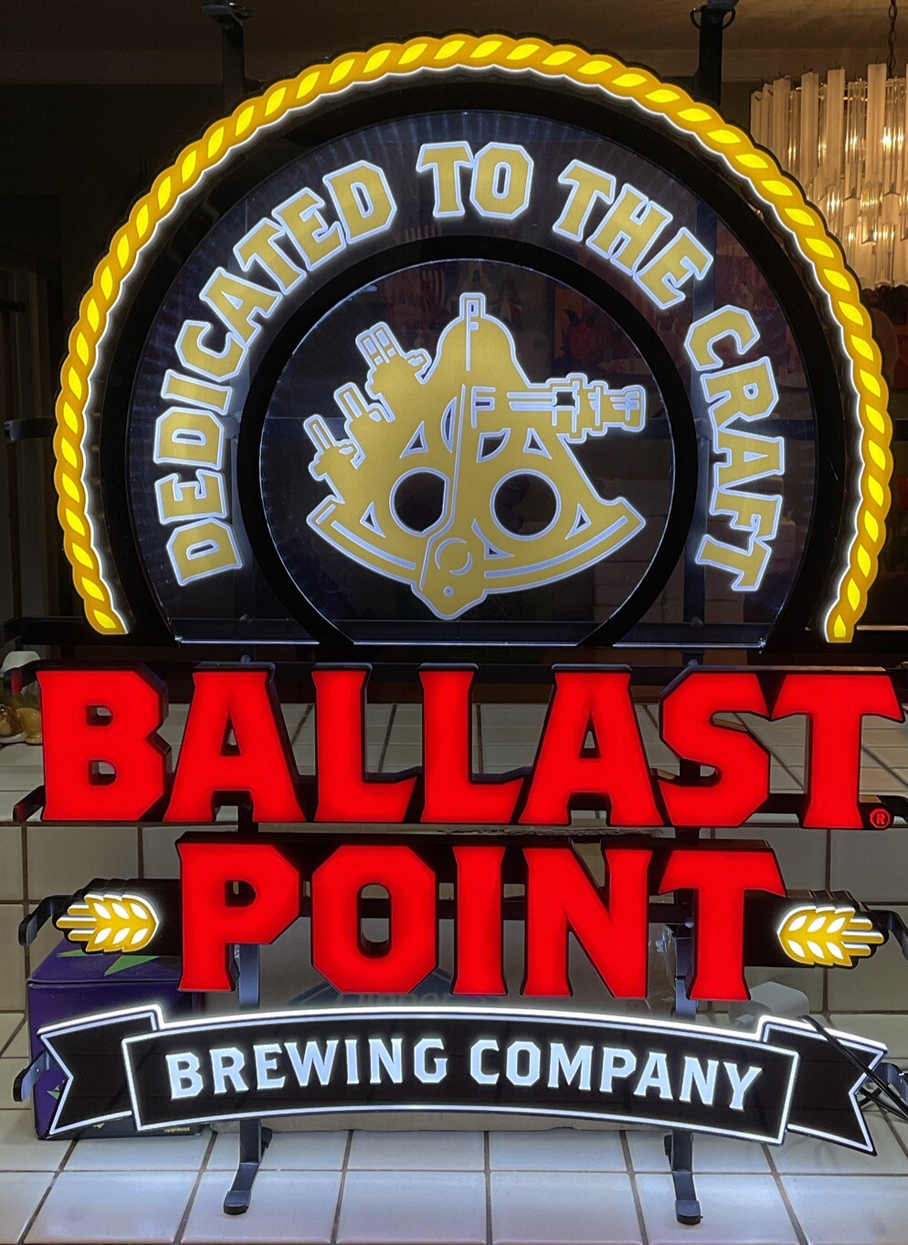 🔥 Ballast Point Dedicated To The Craft Beer LED Sign Light Not Neon Habiscus