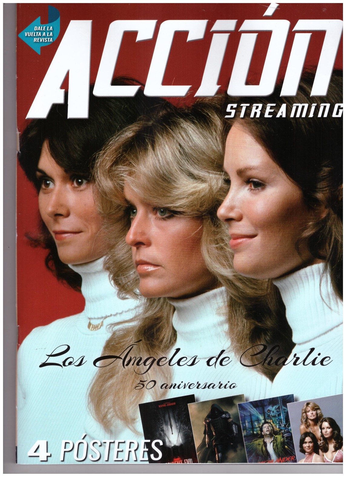 ACCION MAGAZINE: CHARLIES ANGELS / FARRAH FAWCETT / JEREMY ALLEN WHITE / SAM NEI