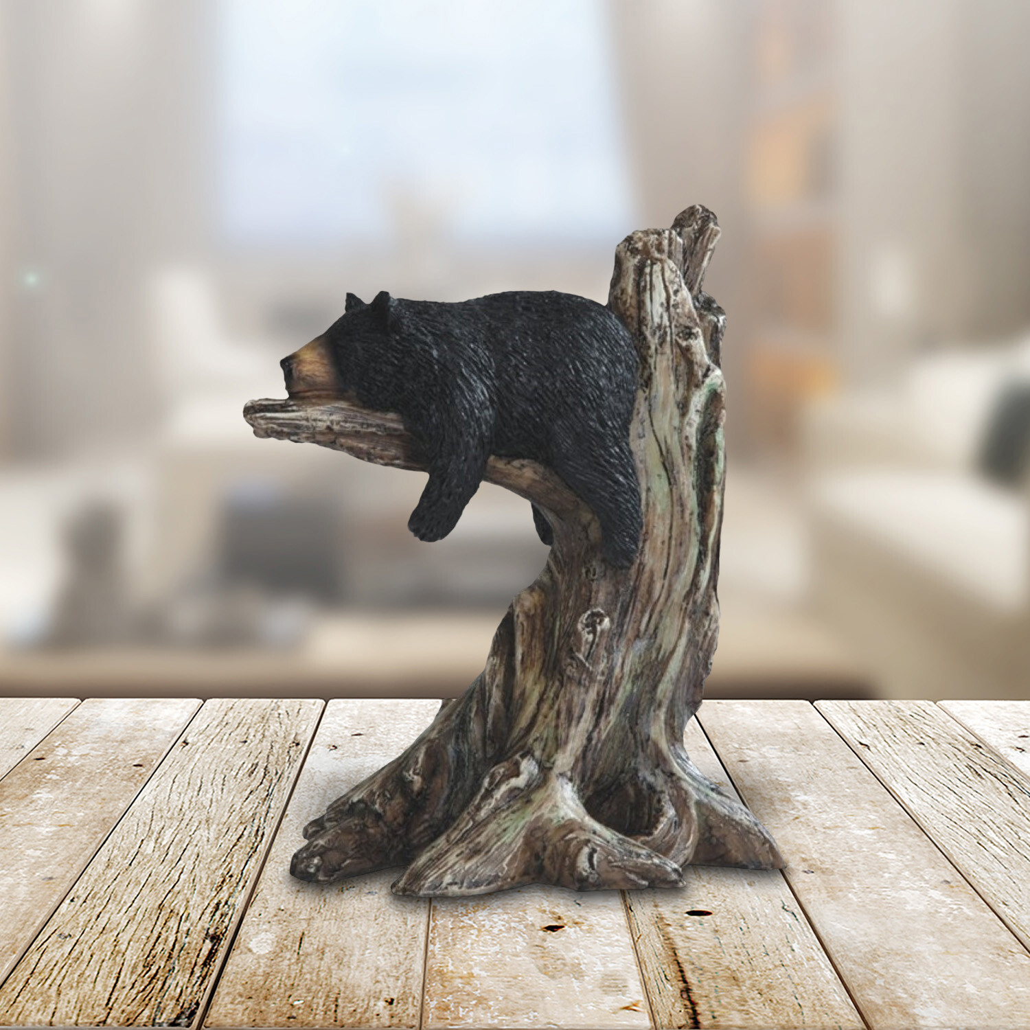 Black Bear Sleeping on Tree Statue 9\ Black Bear Sleeping on Tree Statue 9\