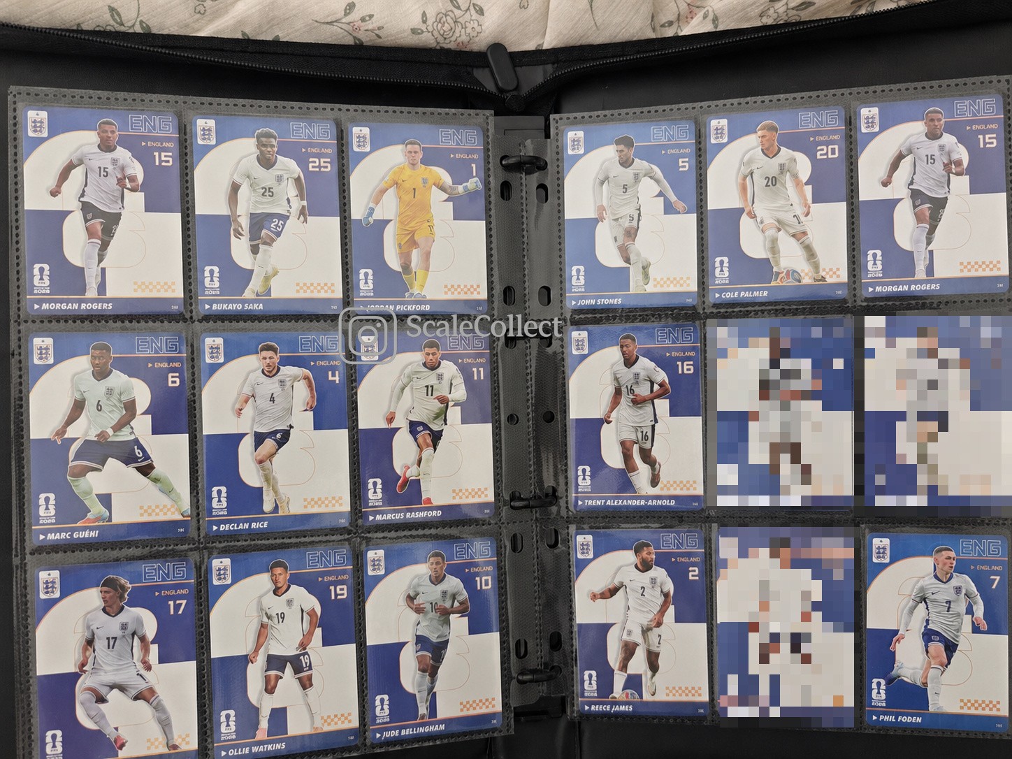 2026   Football Soccer England Team Set Lot 15 Cards Kayou Blue Palmer