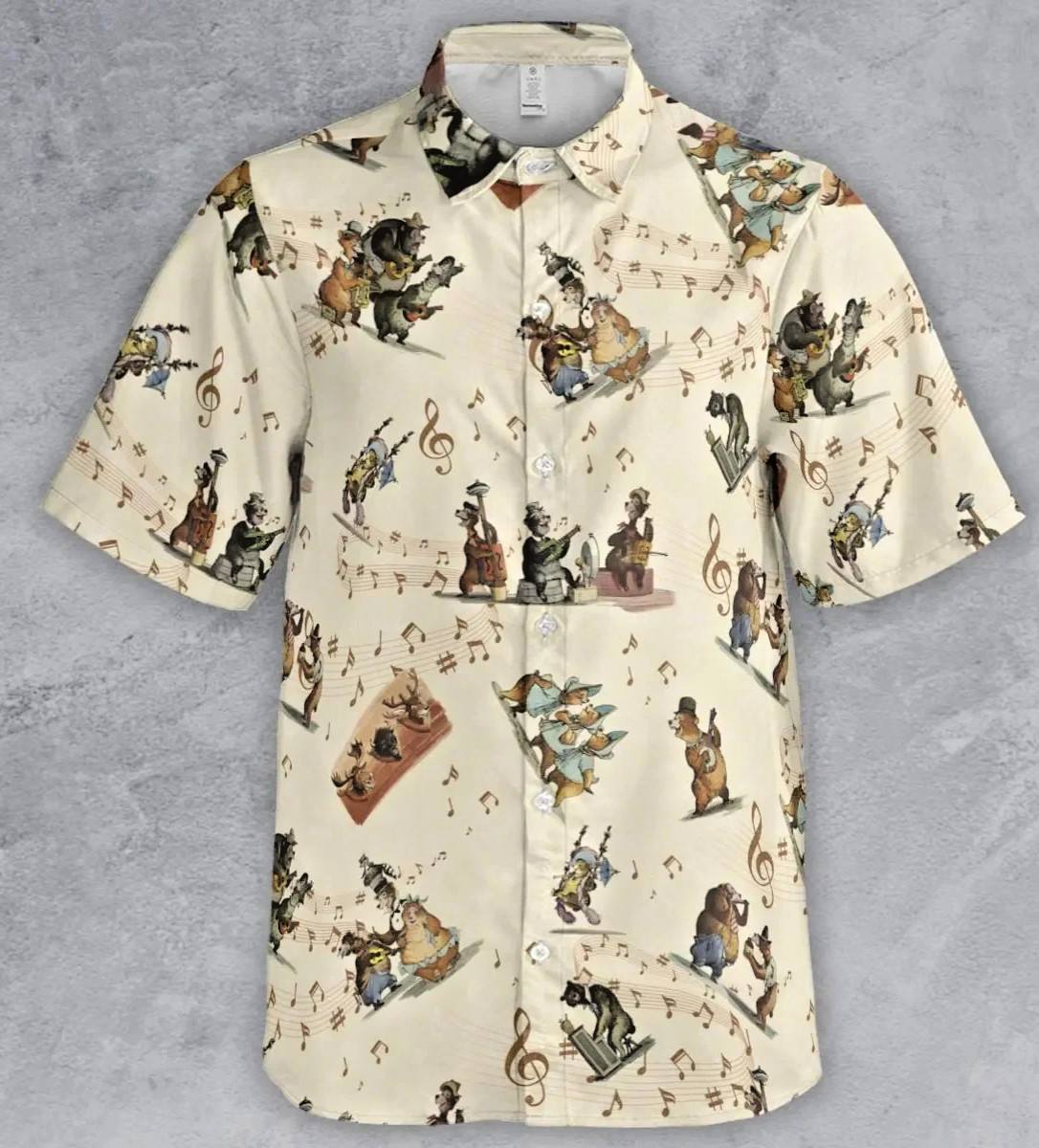 Disney Parks Country Bear Jamboree Adult 4XL Button Down Collar Camp Shirt