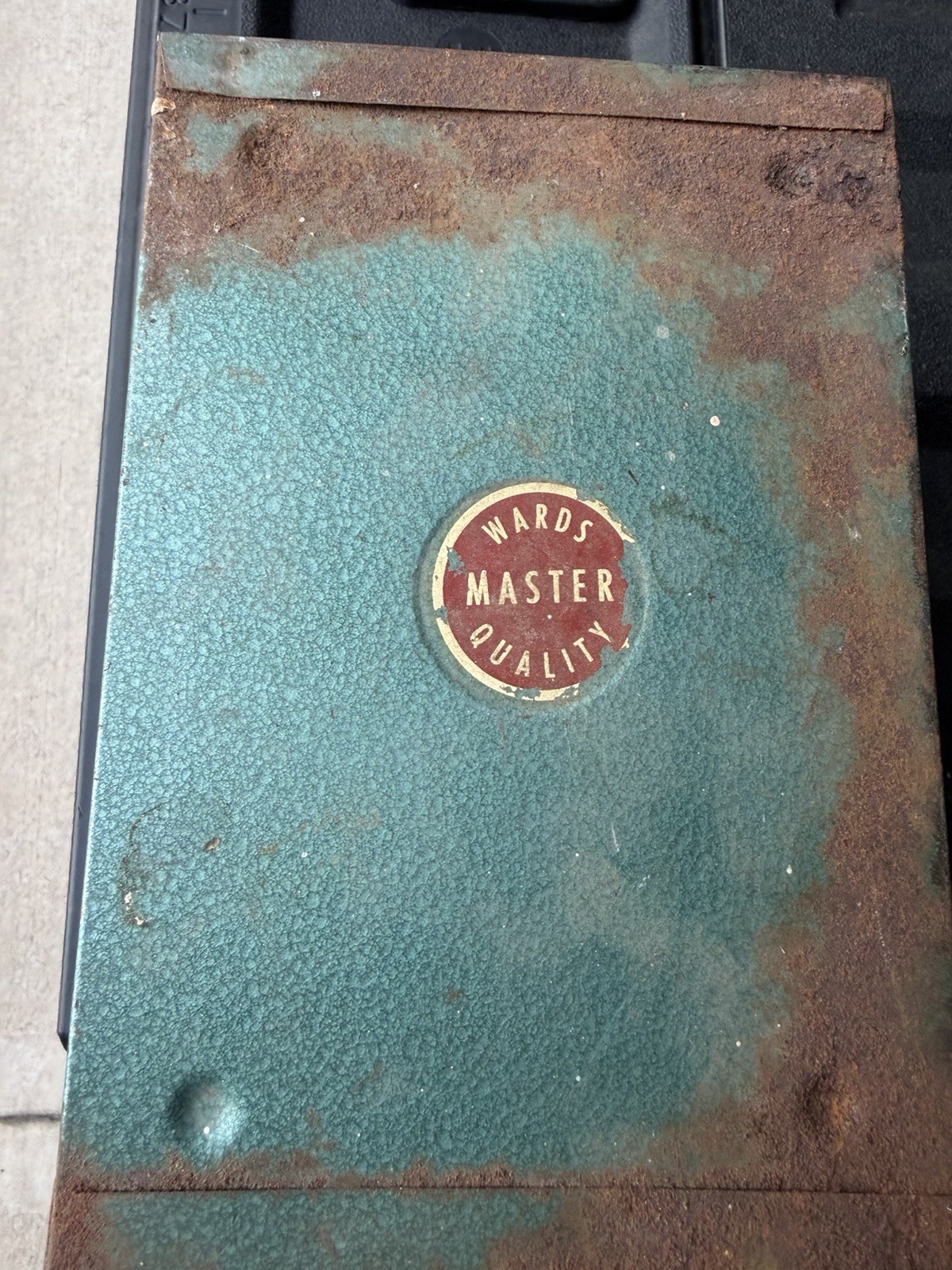 Vintage WARDS MASTER QUALITY Metal Cabinet Small Parts Storage Hardware Tools