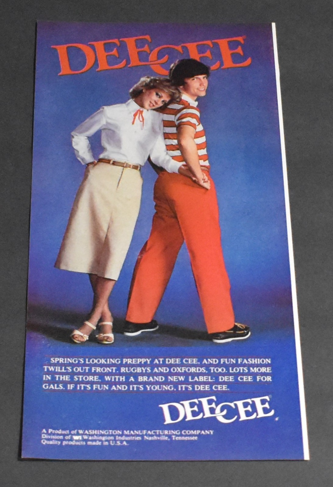1980 Print Ad Sexy Fashion Long Legs Lady Heels Blonde Dee Cee Skirt Smooth Art