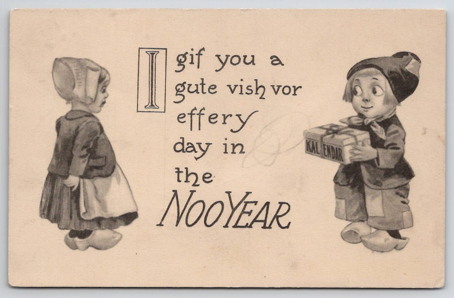 Dutch Children New Year Kalendar Gift Long Pine to Atkinson Nebraska Davidson