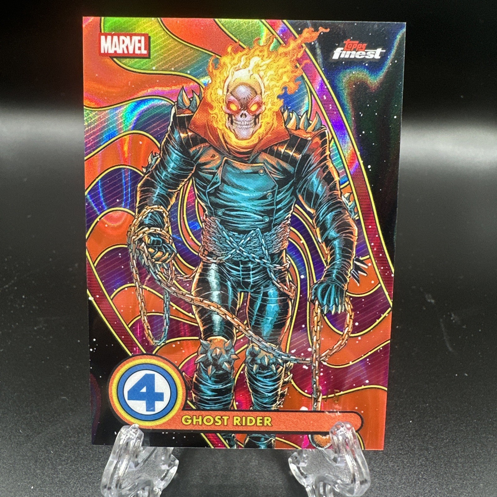 2026 Topps Chrome Fantastic Four Ghost Rider Red /5