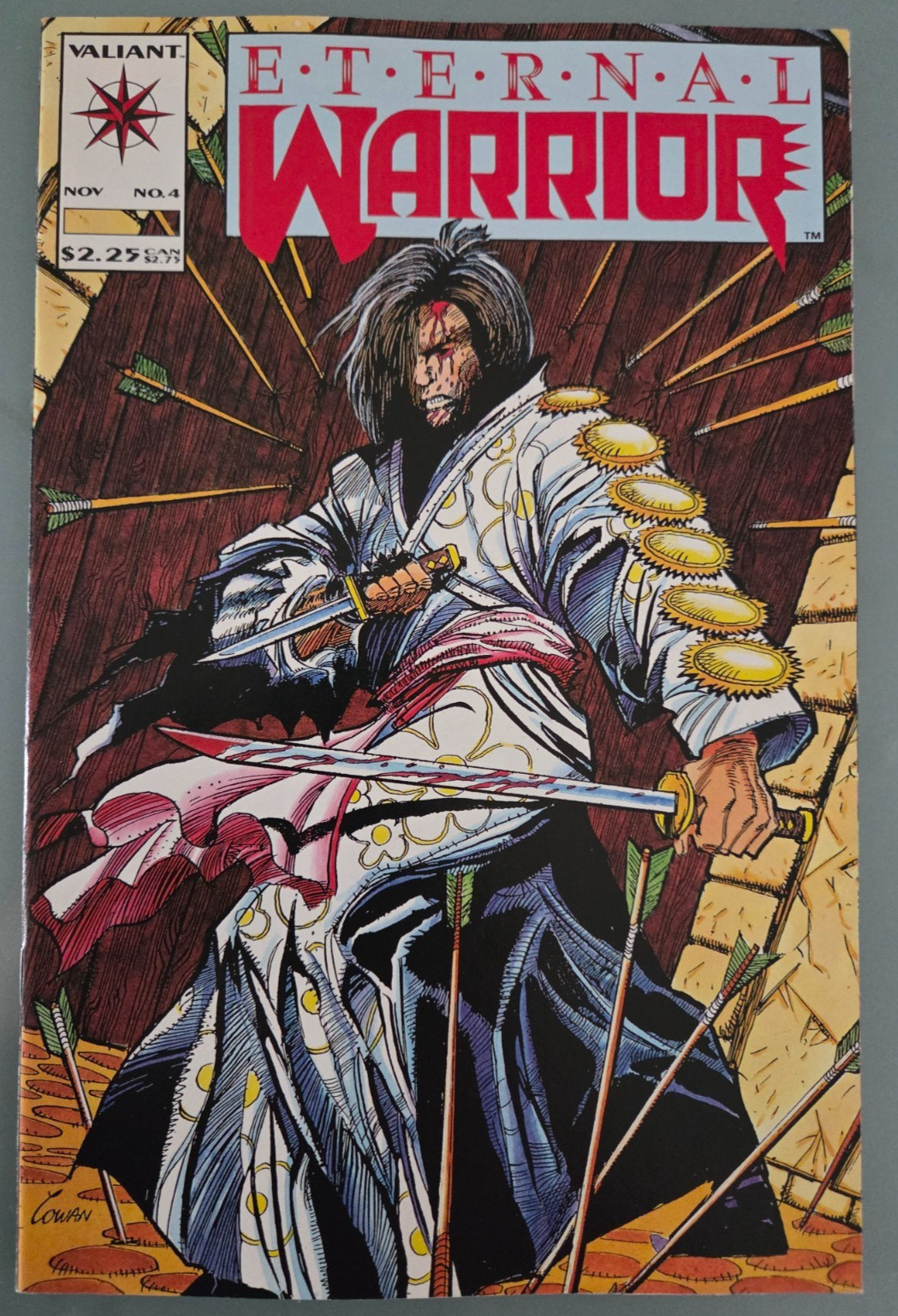 ETERNAL WARRIOR #1 (1992) VALIANT COMICS BONUS #4 1ST APPEARANCE OF BLOODSHOT