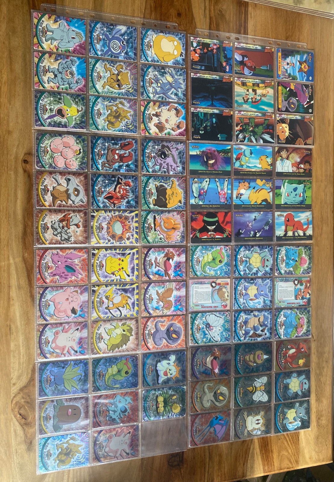 Pokemon Topps 1999 Tv Animation Bundle 100+ normal 26 holo (blue black logo)