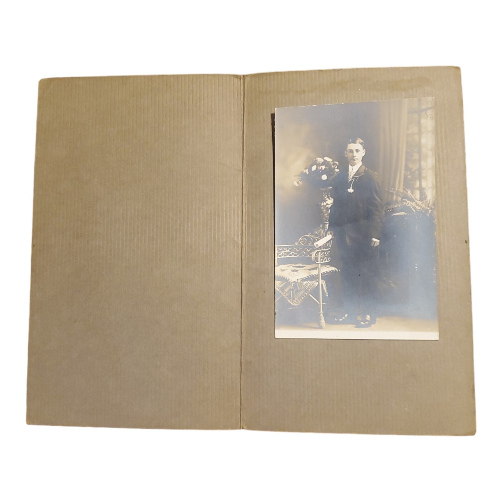 Antique Cabinet Card Sepia Portrait Young Man Floyd Shepler Peru, Indiana Antique Cabinet Card Sepia Portrait Young Man Floyd Shepler Peru, Indiana