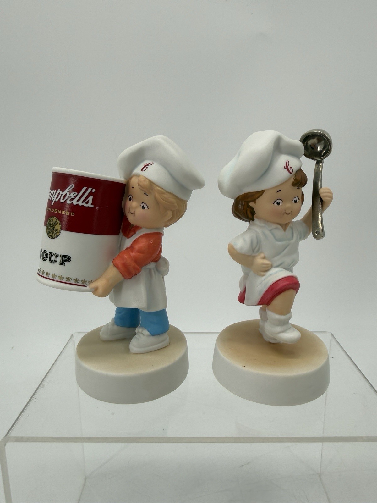 Campbell\'s Soup Kids Figurine 2003 Boy & Girl Set 4\