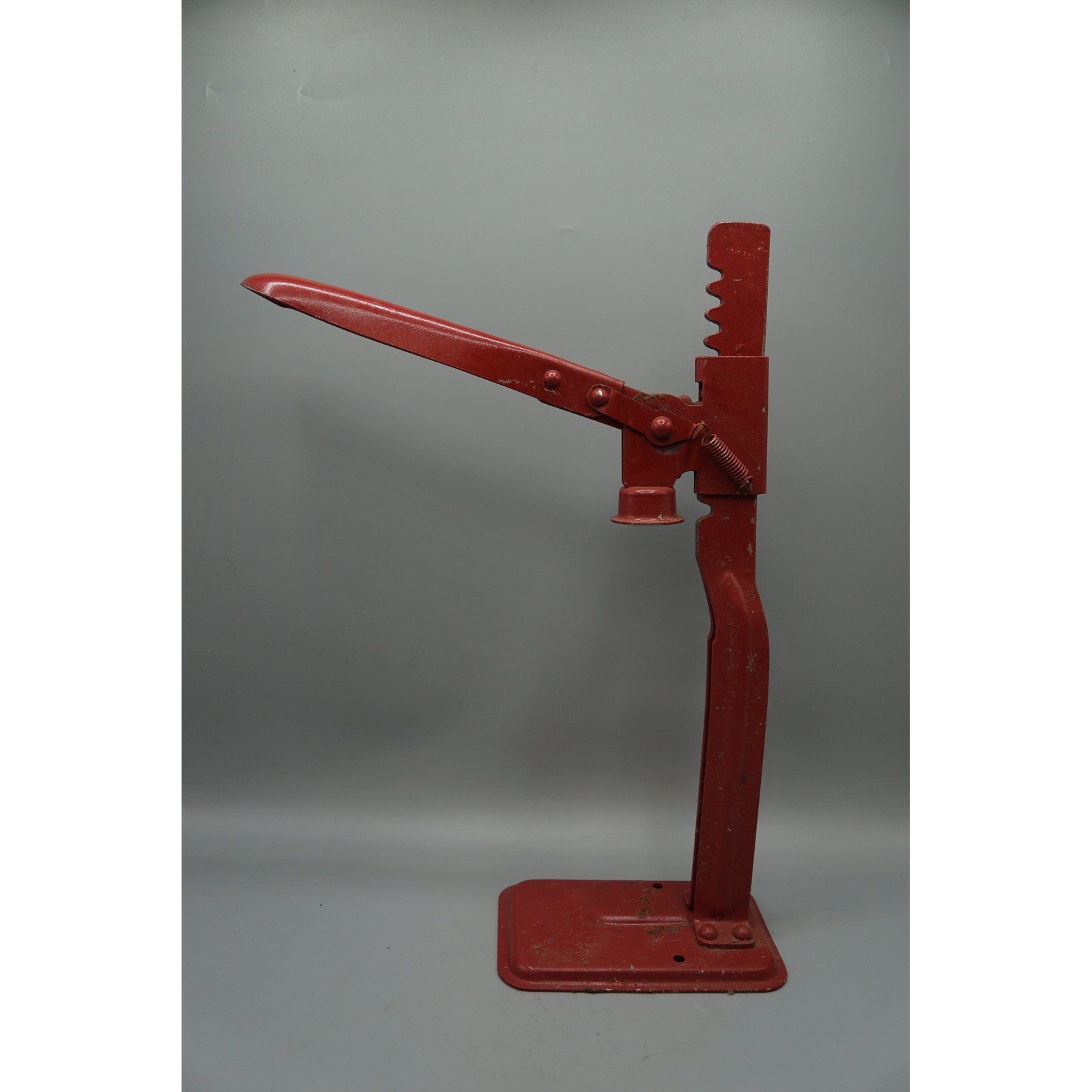 Vintage Climax Red Bench Bottle Capper Cast Steel Manual Home Brew Tool
